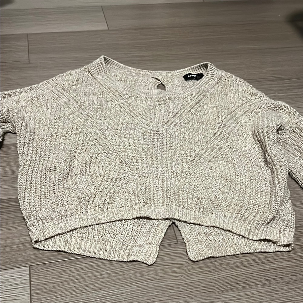 Cozy Beige Knit Sweater